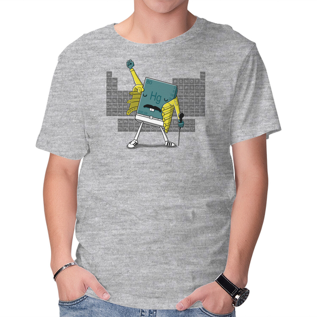 Unisex Crew Neck T-Shirt Freddie Mercury Graphic Short Sleeve Casual Tee XXL
