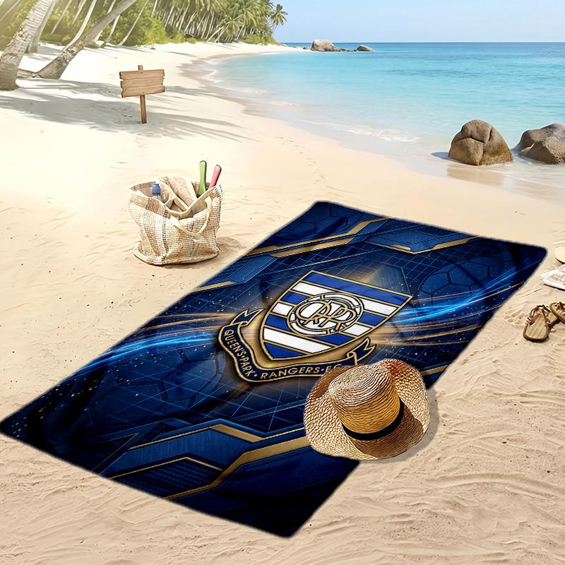 Queens Park Rangers Fußball Druck Strandtuch, Großes Weiches Schnelltrocknendes Handtuch für Strand Camping Schwimmen