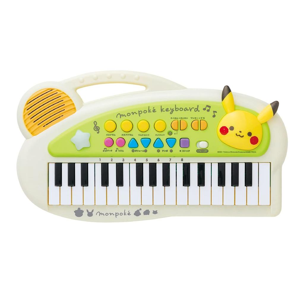 Toy Royal Monpoke Kids Keyboard Kids Piano with Instrument Sounds and Melody for Ages 3 and Up (Pikachu/Pokemon) Built-in (Recording/Playback)
