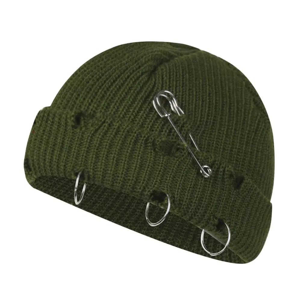 Fashion Winter Warm Knitted Cap Soft Solid Color Slouchy Bonnet Thick Casual Ski Hats For Men Women Apparel Accessories