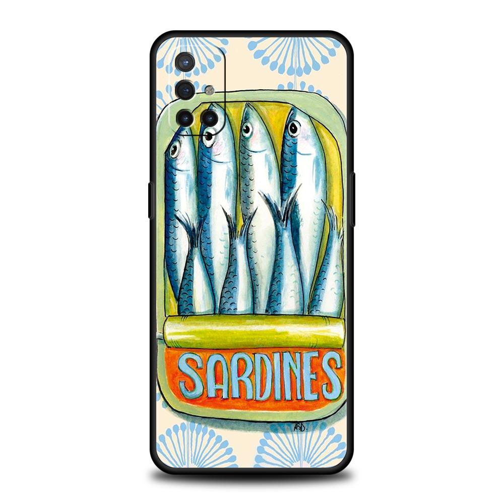 

Sardines Canned Phone Case For OnePlus 13 12 11 10 9 8 7T Pro 13R 12R 10R 9RT 8T Nord N200 N30 2T CE 2 3 5G Lite Soft Cover Oneplus Nord 3