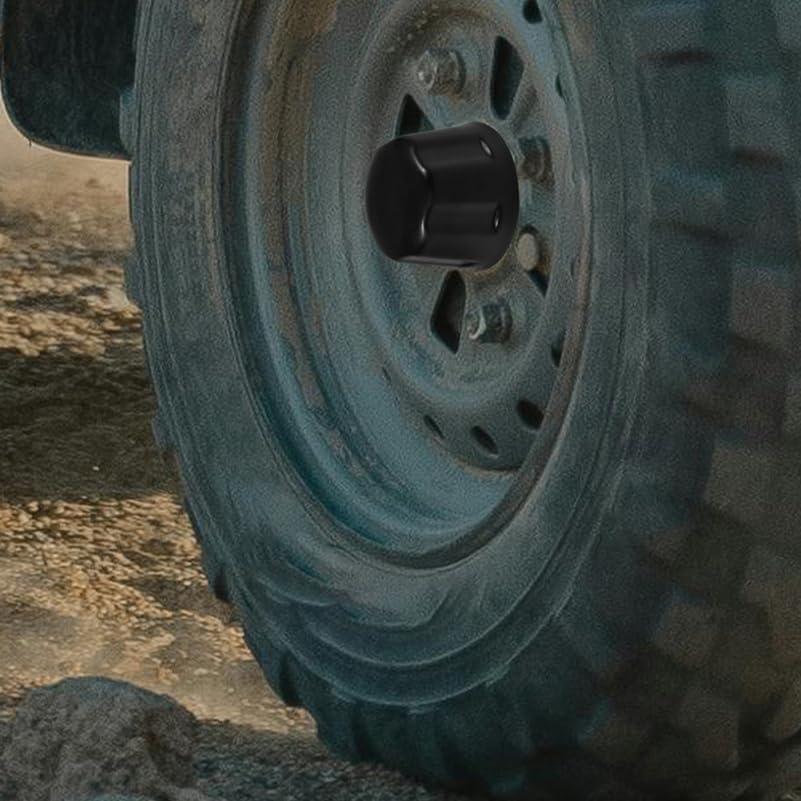 Rubber Dust-Proof Cap Cover for ATV Wheel Hub 2.17X1.57X1.38In Hubcaps Rim Protection for 110-250Cc Quad Go- Accessories