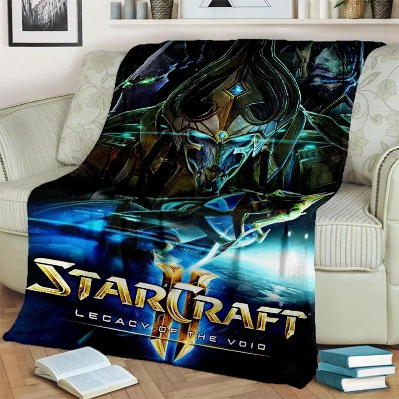 3D-Retro-Spiel StarCraft Gamer-Decke, weiche Überwurfdecke für Zuhause, Schlafzimmer, Bett, Sofa, Picknick, Reisen, Büro, Ruhedecke, Decke, Kinder