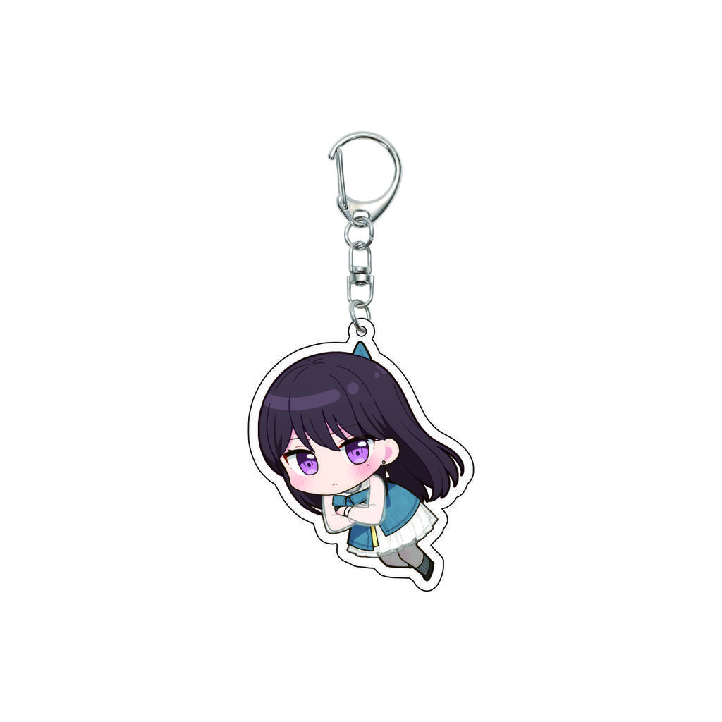 55MM Anime banG Dream Keychain Toyama Kasumi/Saya Yamabuki/Hanazono Tae Key Chain Acrylic Model Plate Christmas Gifts