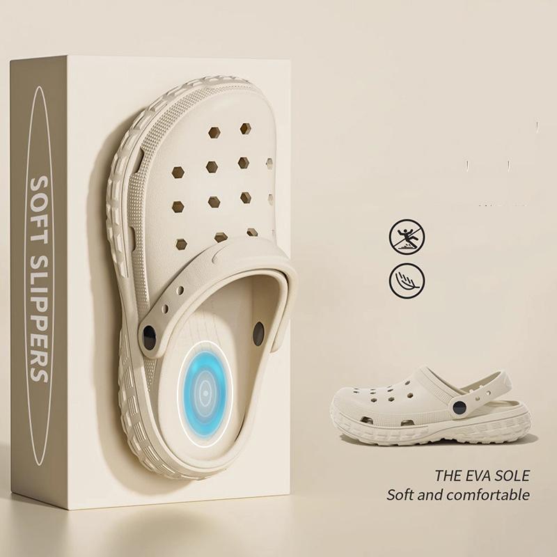 Men's Women's Operating Room Slippers Hole Shoes Doctors Nurses EVA Anti Slip Anti Odor Outdoor Beach Slippers