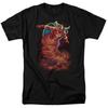DC Comics Justice League Tornado Cloud Black T-Shirt