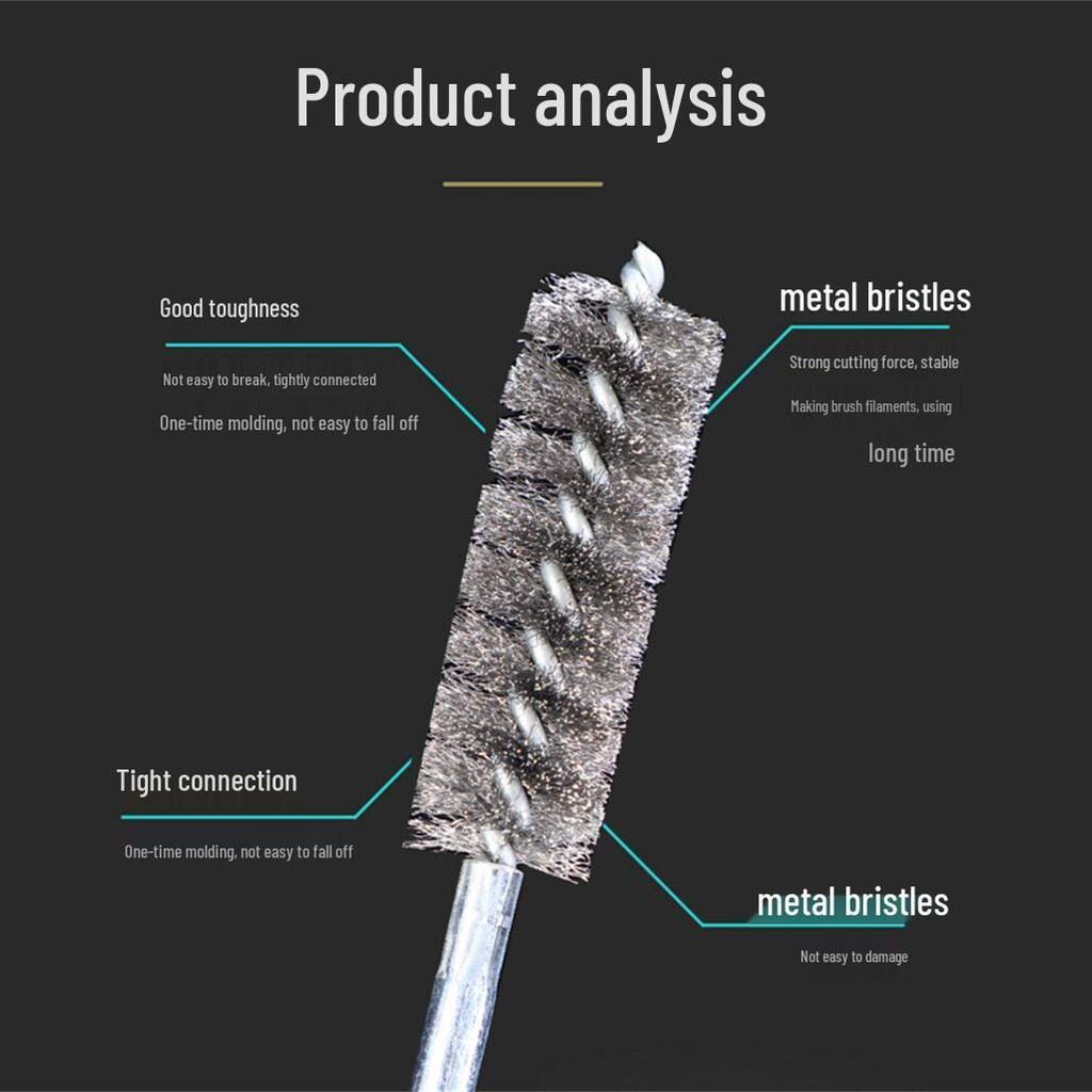 Electric Rust Removal & Polishing Tool with Stainless Steel Pipe Brush