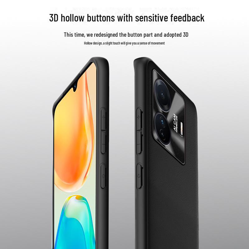 Vivo S15e Liquid Leather Anti-Fall Protective Cover - One Piece