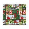 Christmas Snowman Kawaii Xmas Blanket  Wool Funny Soft Throw Blanket for Chair Covering Sofa Textile Decor