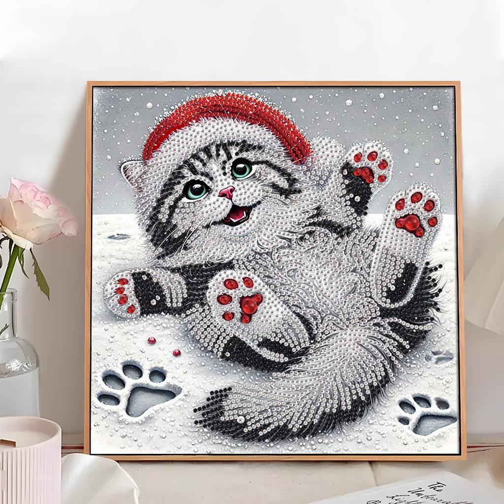 Winter Animals DIY Gem Art Diamond Painting Kits for Gift Home Wall Decor Crystal Rhinestones Diamond Painting 11.81x11.81in