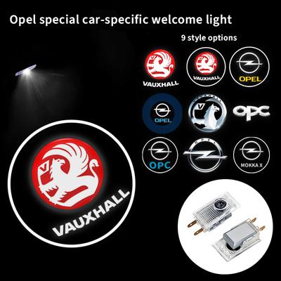 2Pcs/Set For Vauxhall Corsa Astra Insignia Zafira Omega Mokka LED Car Door Projector Welcome Ghost Shadow Light Accessories