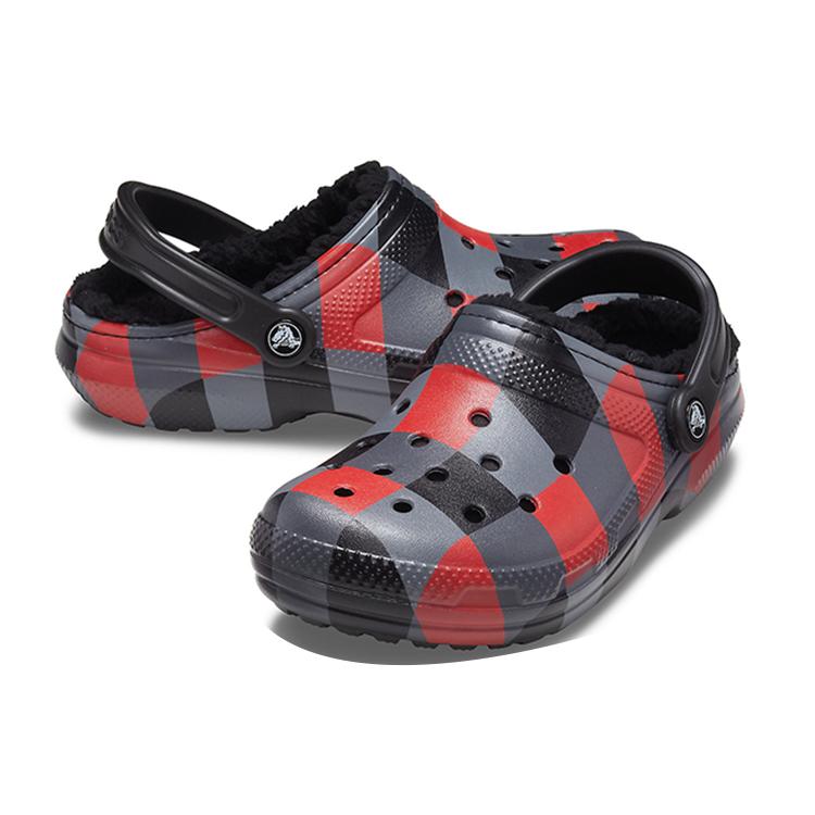 Crocs Classic Clog Clogs Unisex Black Red Gray 206568-6RQ