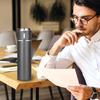 Termoflaska i rostfritt stål Vakuumisolerad kolv med kopp för kaffete