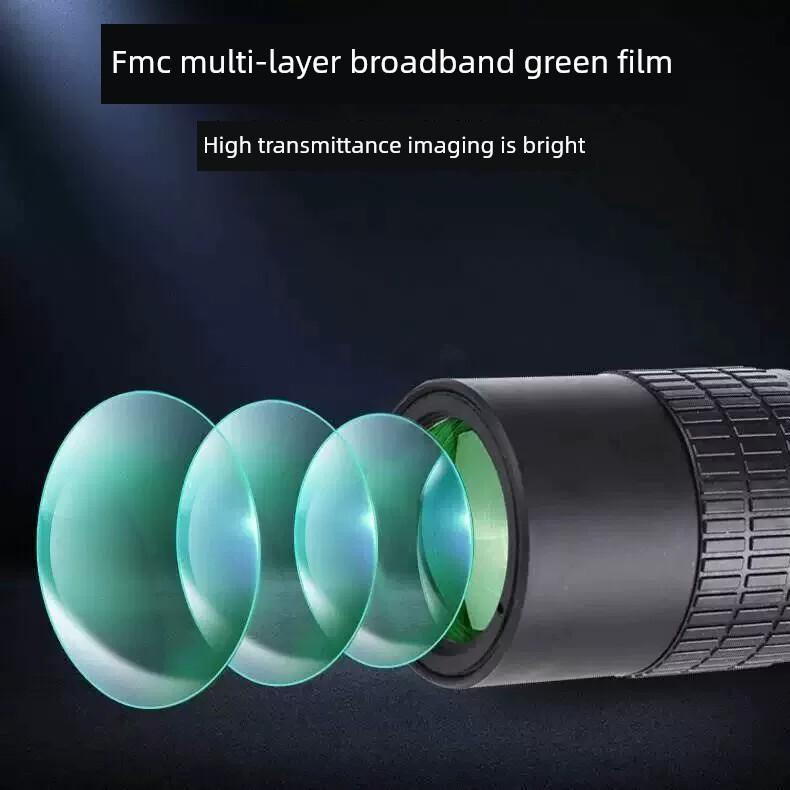 Monocular Telescope, High-Power, Professional-Grade, Portable for Adults, Outdoor Photography, Night Vision, Bird-Watching Device, Concert