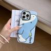 For iPhone 15 Pro Silicone Case Cute Shark Design Shockproof Phone Back Cover