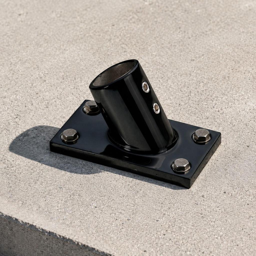 Tube Bracket with Socket Marine-Grade End Support Rust-Resistant