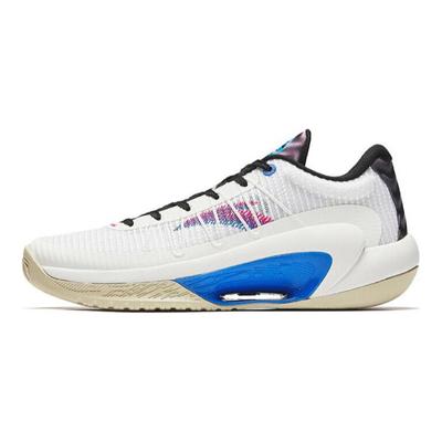 Three Points Rain Lite V2 Shock Absorption Low Top Basketball Shoes Men Sneakers White Black Red 112431603Q-4