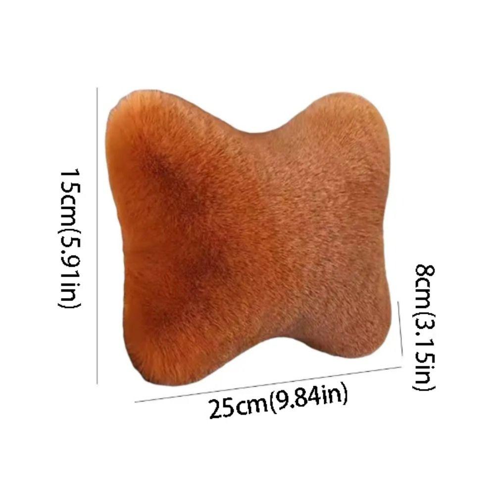 Soft Foam Lumbar Pillow Plush Cushion Headrest Cushion Car Headrest Pillow  Winter Season