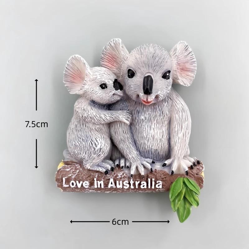 Australia Fridge Stickers Phillip Island Travel Souvenirs Parrot Kangroo Kaola Fridge Magnets Home Decoration Wedding Gifts