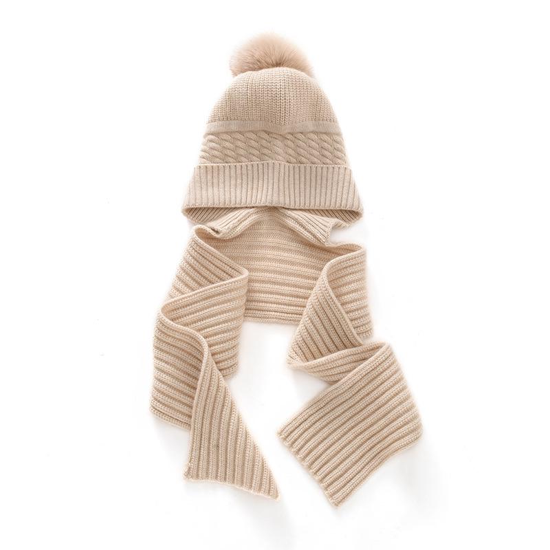 Women s 100% Pure Cashmere Knitted Hat with Warm Ear Protection. One Size