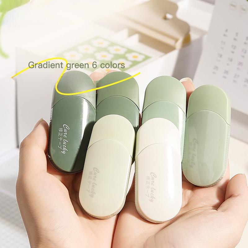 Kawaii Correction Tape Kit INS Creative Correction Tape Student Gradient 6 Pack Correcting Tape Tape Stationery Supplies High Quality