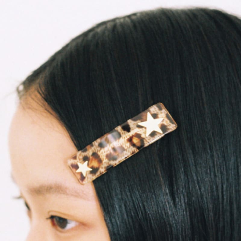 

Fruta simple leopard gold hairpin ONE