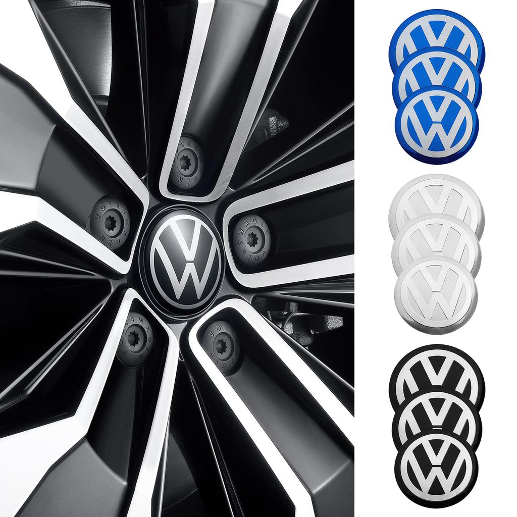 VEMZG1 56/60/65MM Car Car Wheel Center Hub Caps Sticker Auto Accessories For VW GTI Golf Polo Passat Mk6 MK7 Magotan Jetta Bora Beetle F27