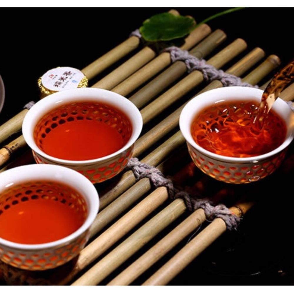 Premium Ripe Pu-erh Mini Tuo Tea Sticky Rice Aroma Small Golden Cakes 500g