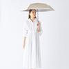 Moonbat Folding Umbrella for For Sun and Light Heat UV 5 Tier Mini Flower Beige [Esta] Parasol, Women, Rain, Blocking, Blocking, Protection, Bed,