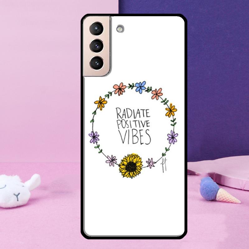 Summer Daisy Sunflower Floral Phone Case For Samsung Galaxy S24 Ultra S25 Ultra S9 S10 S20 S21 S22 Plus S23 S24 FE Cover