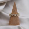 14K Gold Plating Korea New Design Fashion Jewelry Rectangular Luxury Zircon Ring Simple Women's Party Opening Adjustable Ring