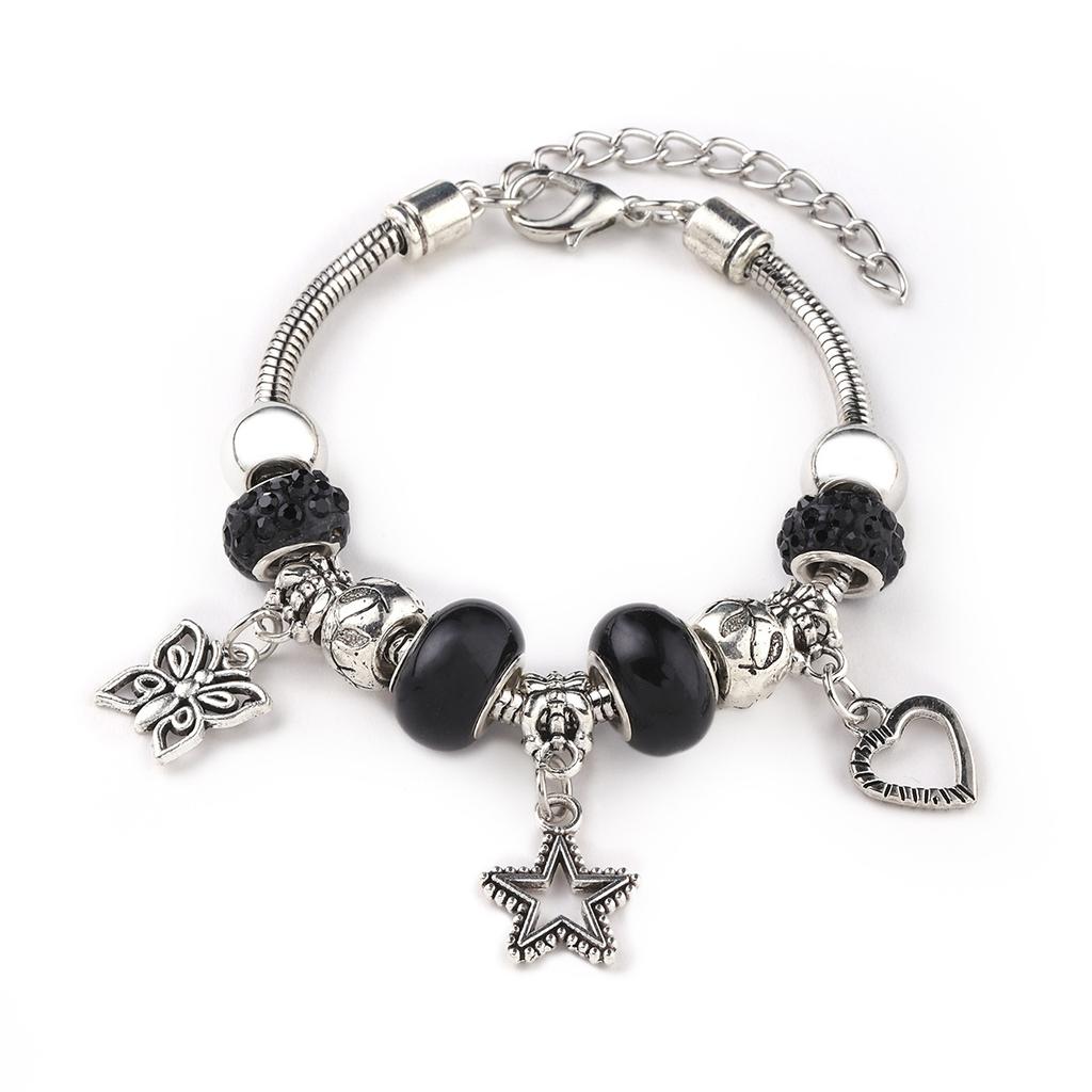 Creative Butterfly Star Charm Bracelet Fashion Jewelry Gift for Women and Girls