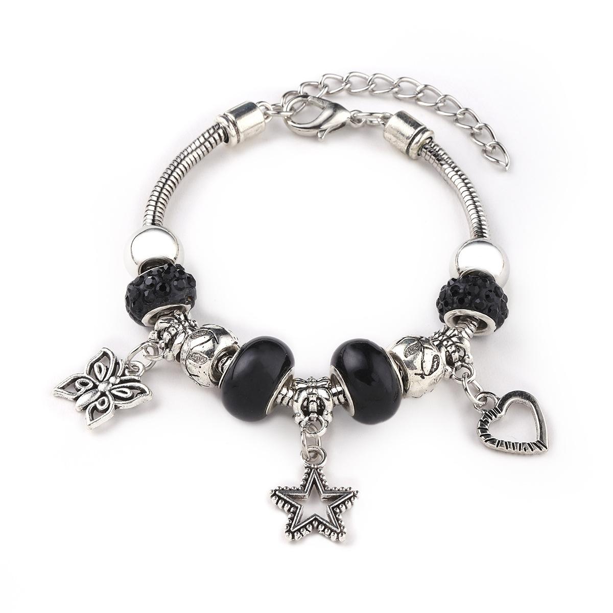 Creative Butterfly Star Charm Bracelet Elegant Fashion Jewelry Gift for Women Girls