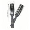Black Ribs Hairbrush Salon Hairdressing Hair Care Styling Tool Barber Comb