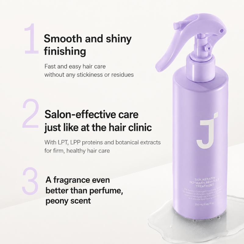 JSOOP Silk Keratin No-Wash Ampoule Treatment 250ml × 2 Set