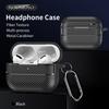 For AirPods 4 Case Leather Texture Matte Earphone Case with Phone Stand Bluetooth Headset Cover For AirPods Pro 3 2 1 Shockproof Earphone Charging Box