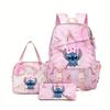 Student Schoolbag Three-Piece Large-Capacity Backpack Lunch Bag Pencil Case Diy
