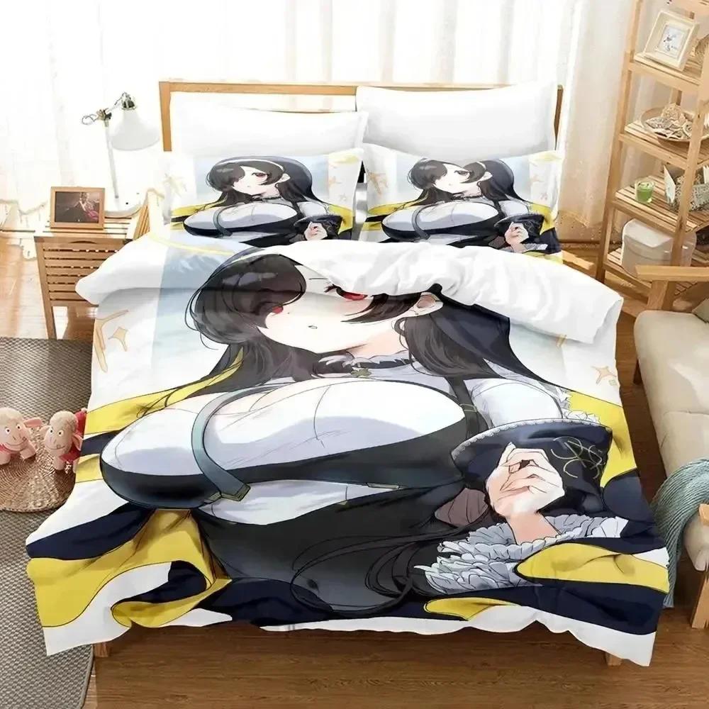 Anime Nun 3D NEW Duvet Cover Pillowcase Bedding Set Adult Boy Girl Bedroom Decoration Children Single Double Large