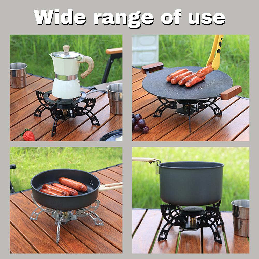 Outdoor Electronic Ignition Stoves Portable Cooking Accessory Foldable Gasstove Adjustable