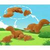 4pcs Dino And Chicken Nugget Plush Playset 45cm/17.72in Stegosaurus Plush Chicken Mommy Stuffed Animal With 3 Small Super Soft Cartoon Hugging Toy Gif