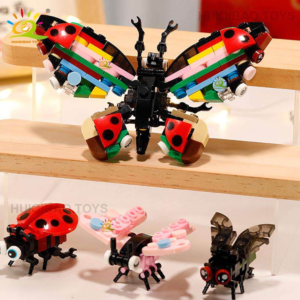 10in1 MINI Insect Butterfly Model Construction Brick Collection City Cartoon Scorpion Animal Bricks Instructive Playthings designed for Adult