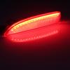 ANGRONG 2x Rear Bumper Reflector Red Lens Cover Tail Stop Brake Light Lamps For Mazda 2 DY, Mazda 3 Axela, Mazda 5 CR19, 6 Atenz