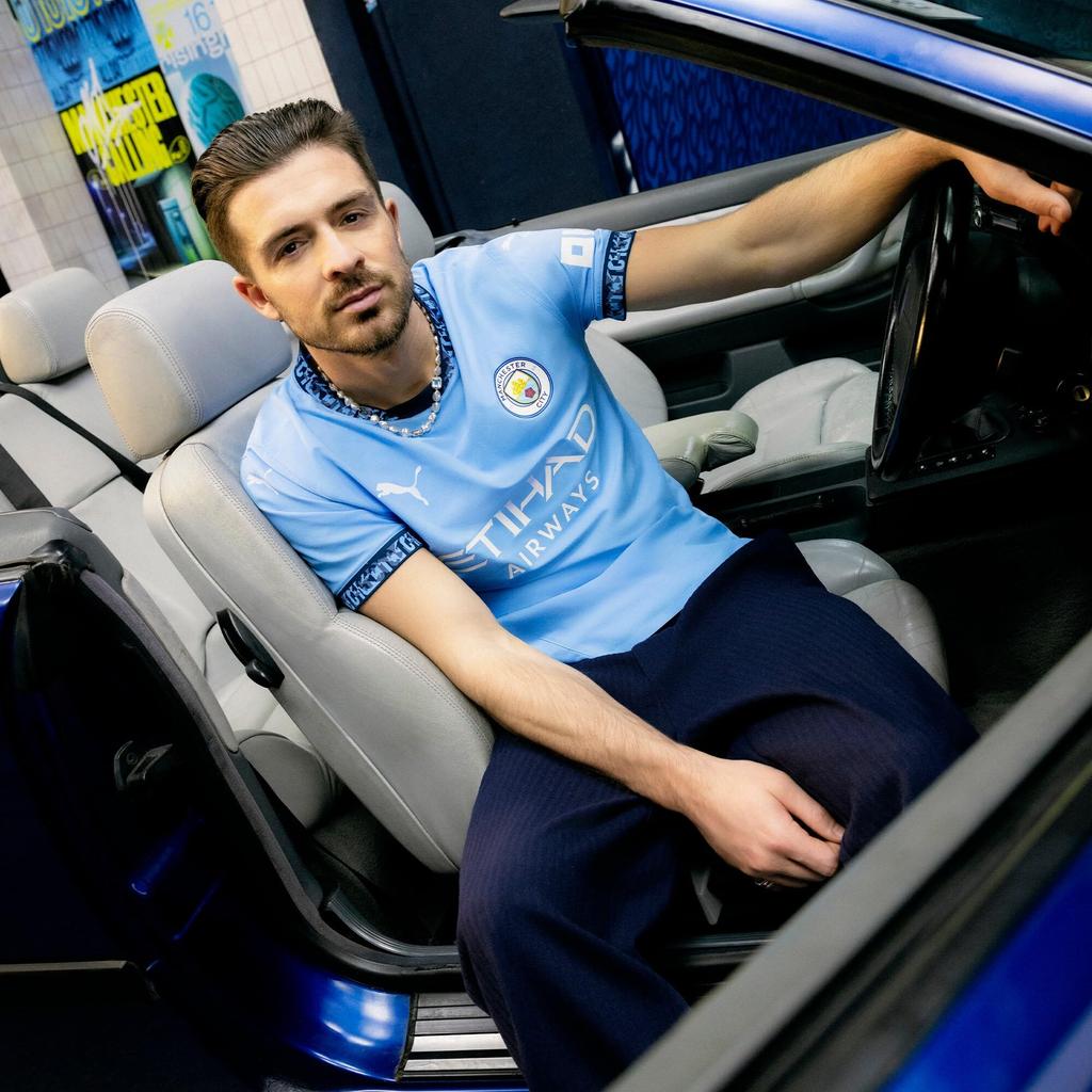 Sporty MCFC Home Jersey Replica Jr 775078 Kids 24 Color Team Light Blue [PUMA] Fall/Winter Blue/Marine (01)