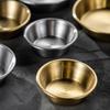 1Pcs Sushi Dipping Sauce Dishes Mini Appetizer Plates 304 Stainless Steel Seasoning Tray 7/8/10/11cm Bowl Sauce Plate