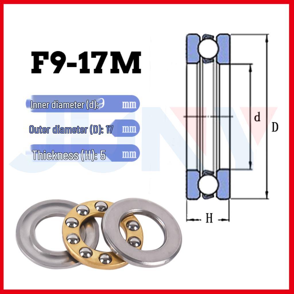 Small Wear-Resistant Thrust Ball Bearings Set: Inner Diameter Options 2-12mm, Three-Piece.