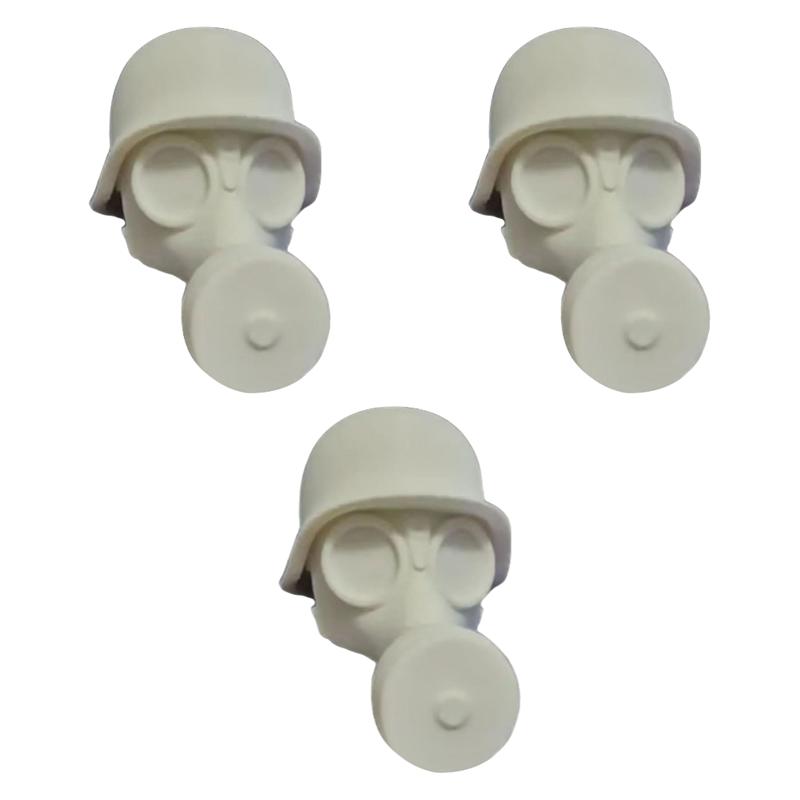 A95I-3Pc Dustproof Beer Bottle Cap Funny Universal German Mask Bottle Cap Beer Bottle Stopper For Party Bar Accessories