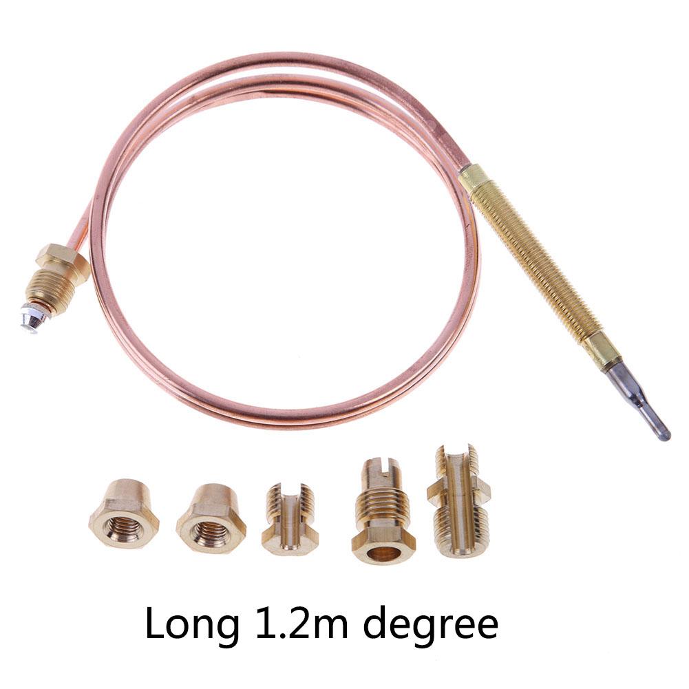 1-5 pz Valvola Termocoppia Universale a Gas 60/120cm Sostituzione Termocoppia per Camino per Scaldabagno, Bollitore da Tè con 5 Parti Fisse
