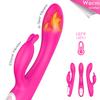 G Spot Rabbit Vibrator with Heating Function and Bunny Ears for Clitoris G-spot Stimulation Waterproof Dildo Women or Couple Fun