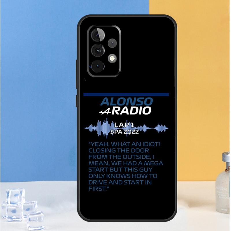 F1 Racing Fernando Alonso 14 Case For Samsung Galaxy A54 A34 A14 A12 A13 A22 A23 A32 A33 A52 A53 A73 A51 A71 Coque