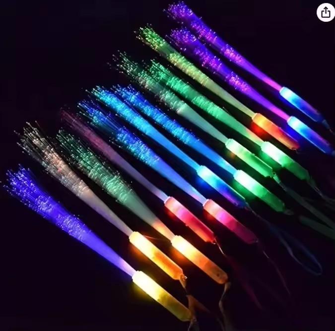 

5/10PCS Color Optical Fiber Fluorescent Toy Kids Birthday Party Gifts Night Light Props Performance Festival Wedding Decorations 12PCS